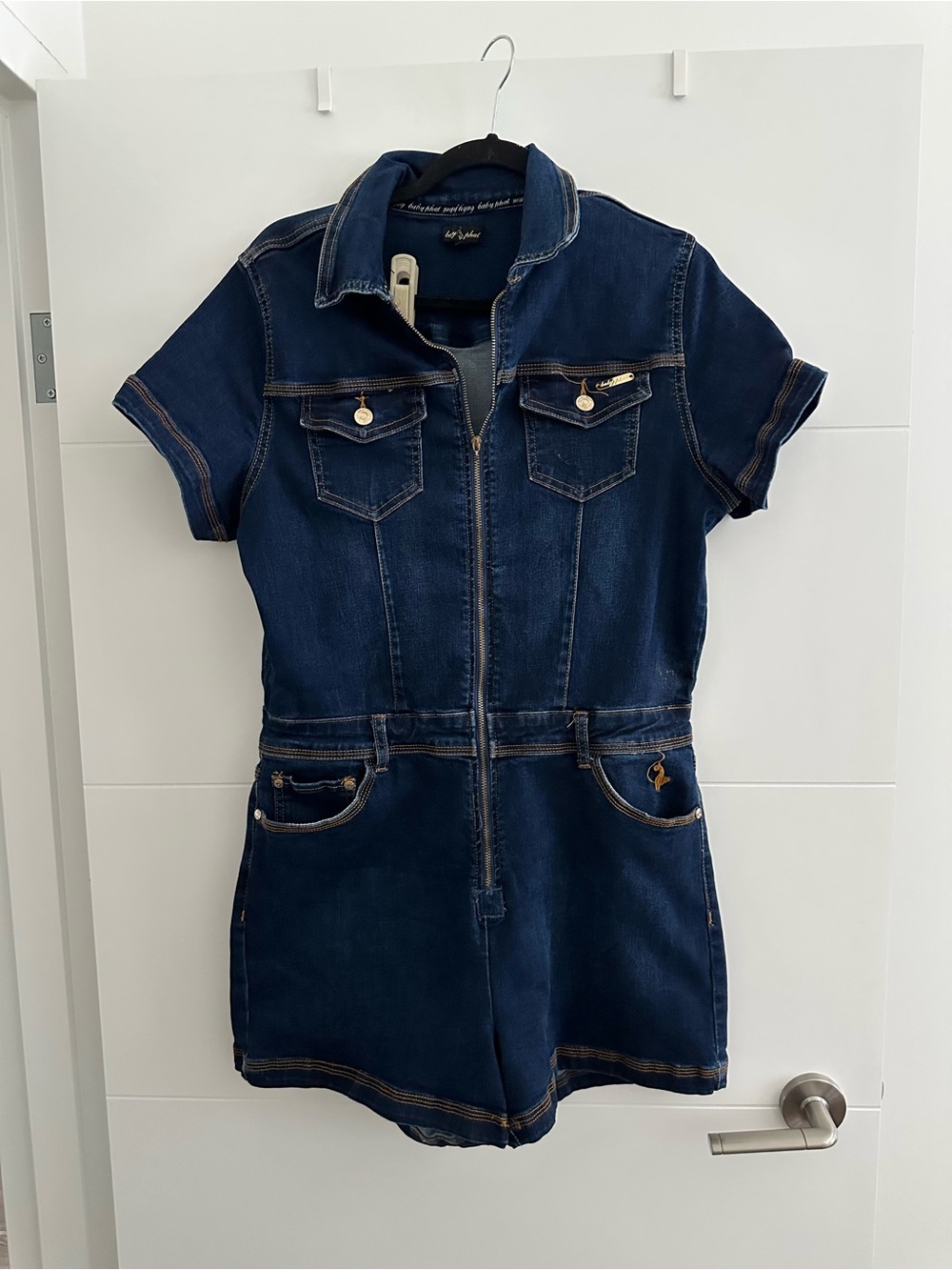 Baby Phat Vintage Y2K 2000s Denim Romper